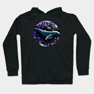 whale robot in space Hoodie